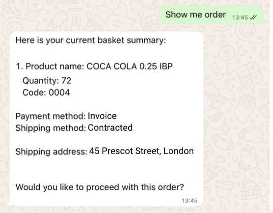 AI validation of a message